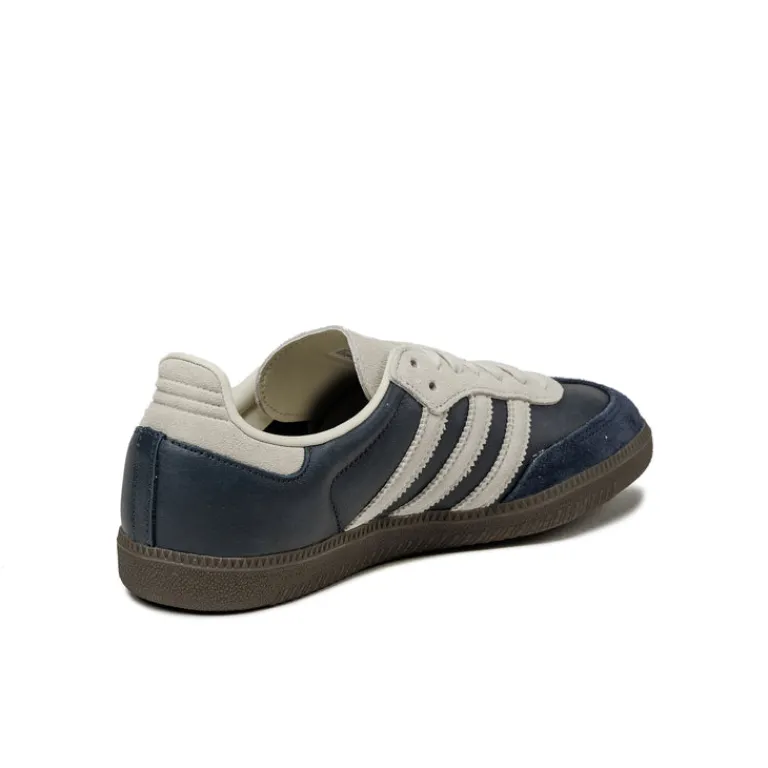 Leder Sneaker|Terrace Casual Sneaker*Adidas Samba OG Aurora Ink / Cream White / Gum