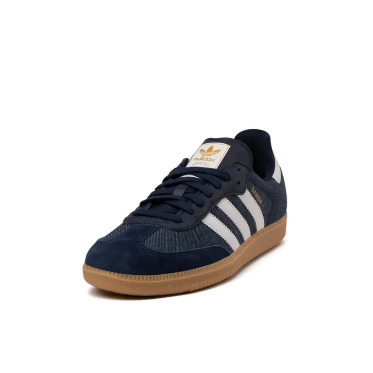 Leder Sneaker|Terrace Casual Sneaker*Adidas Samba OG Collegiate Navy / Cloud White / Gum