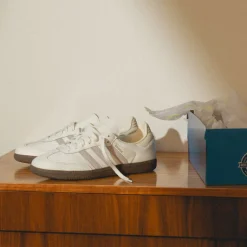 Leder Sneaker|Terrace Casual Sneaker*Adidas Samba OG Core White / Grey Two / Cream White