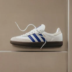 Leder Sneaker|Terrace Casual Sneaker*Adidas Samba OG Footwear White / Lucid Blue / Gum 5