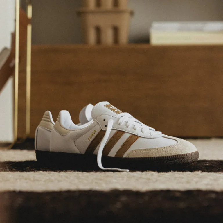 Leder Sneaker|Terrace Casual Sneaker*Adidas Samba OG Footwear White / Cardboard / Gum 5