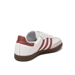 Leder Sneaker|Terrace Casual Sneaker*Adidas Samba OG Cloud White / Preloved Ruby / Clear Granite