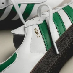 Leder Sneaker|Weiße Sneaker*Adidas Samba OG Footwear White / Green / Supplier Color