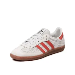 Leder Sneaker|Terrace Casual Sneaker*Adidas Samba OG Crystal White / Preloved Red / Gum M2