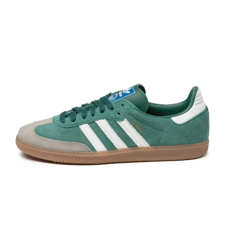 Leder Sneaker|Terrace Casual Sneaker*Adidas Samba OG Chalk Green / Footwear White / Gum4