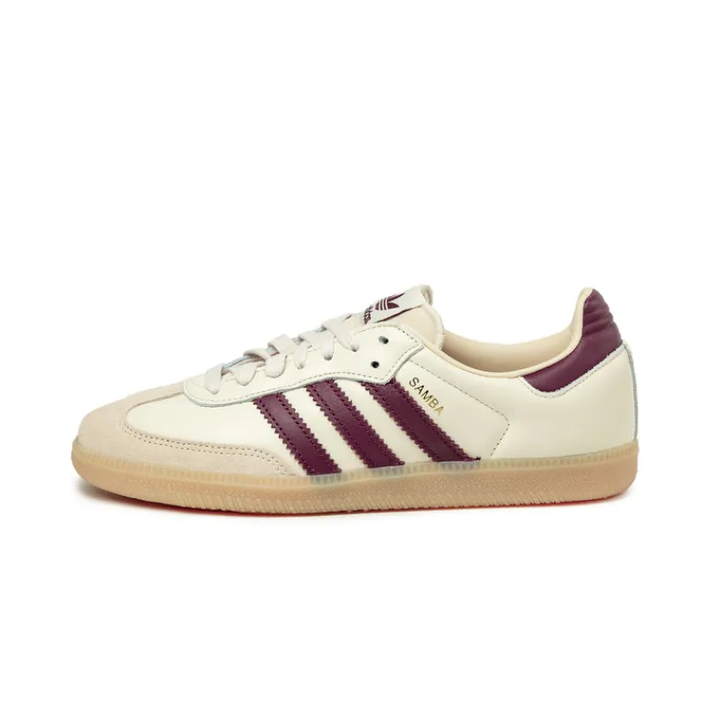 Leder Sneaker|Terrace Casual Sneaker*Adidas Samba OG Wonder White / Shadow Red / Gum 3