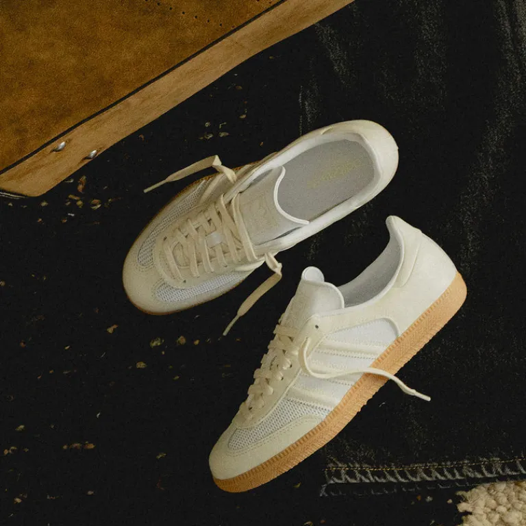 Leder Sneaker|Terrace Casual Sneaker*Adidas Samba OG W Footwear White / Off White / Gum 3