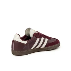 Leder Sneaker|Terrace Casual Sneaker*Adidas Samba OG W Maroon / Off White / Gum 3