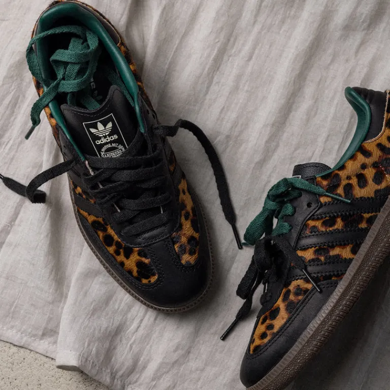 Leder Sneaker|Terrace Casual Sneaker*Adidas Samba OG W Core Black / Collegiate Green / Cream White
