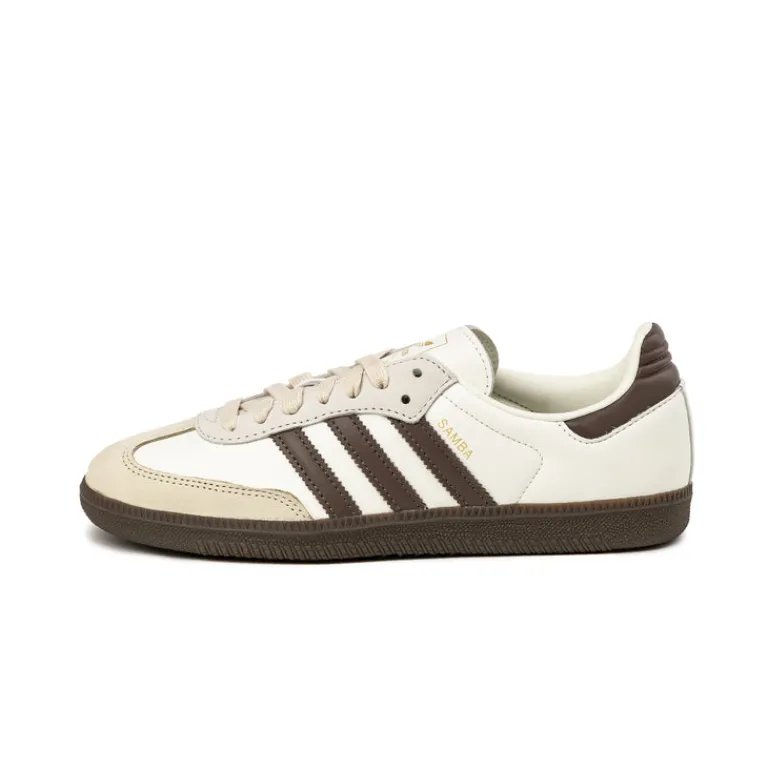 Leder Sneaker|Terrace Casual Sneaker*Adidas Samba OG W Off White / Earth Strata / Gum