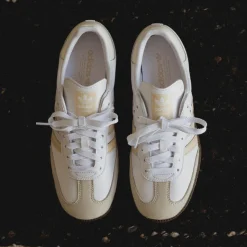 Leder Sneaker|Terrace Casual Sneaker*Adidas Samba OG W Cloud White / Sand Strata / Off White