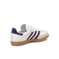 Leder Sneaker|Terrace Casual Sneaker*Adidas Samba OG W Cloud White / Aluminum / Aurora Plum