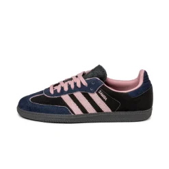 Leder Sneaker|Terrace Casual Sneaker*Adidas Samba OG W Core Black / Wonder Mauve / Night Indigo