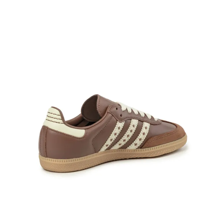 Leder Sneaker|Terrace Casual Sneaker*Adidas Samba OG W Cloud White / Preloved Brown / Cream White