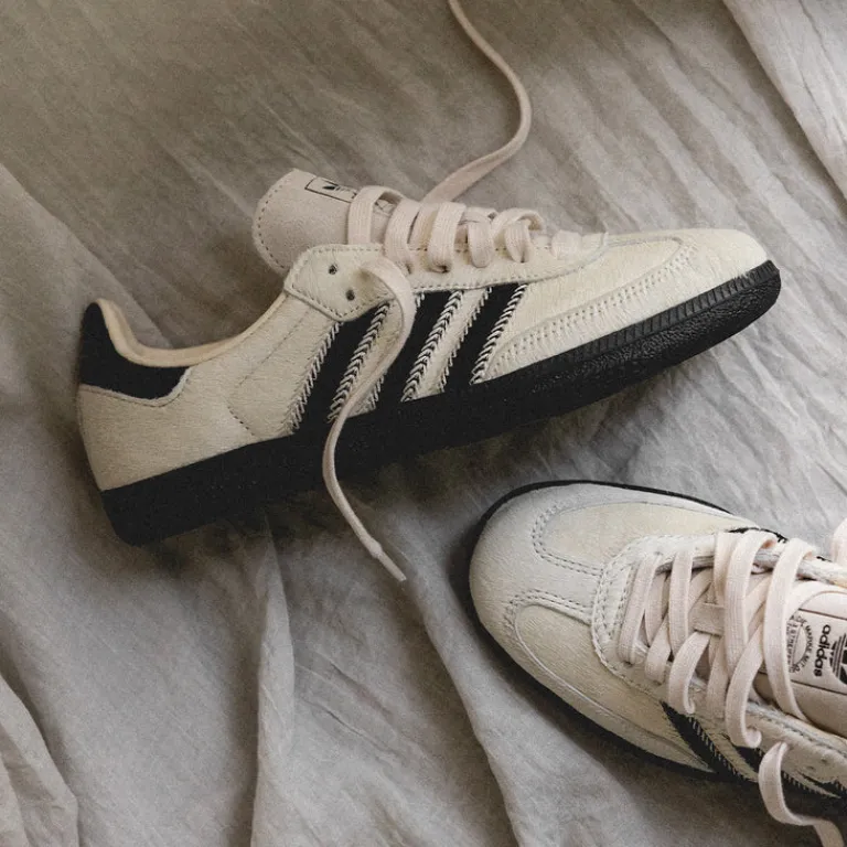 Leder Sneaker|Terrace Casual Sneaker*Adidas Samba OG W Wonder White / Core Black / Alumina