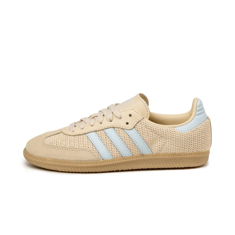 Leder Sneaker|Terrace Casual Sneaker*Adidas Samba OG W Core Black / Sand Strata / Sky Tint