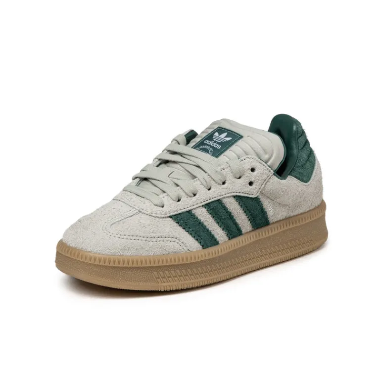 Leder Sneaker|Chunky Sneaker*Adidas Samba XLG Putty Grey / Collegiate Green / Gum 3