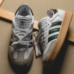 Leder Sneaker|Terrace Casual Sneaker*Adidas Samba XLG Footwear White / Collegiate Green / Pantone