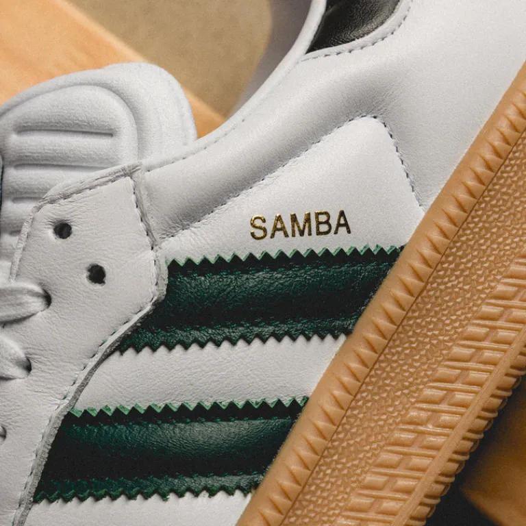 Leder Sneaker|Terrace Casual Sneaker*Adidas Samba XLG Footwear White / Collegiate Green / Pantone