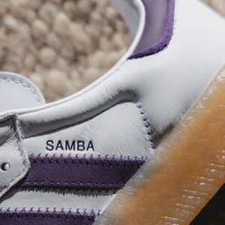 Leder Sneaker|Terrace Casual Sneaker*Adidas Sambae W Footwear White / Off White / Aurich Plum