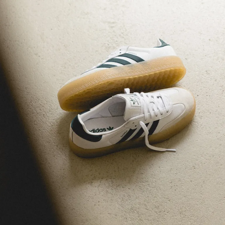 Leder Sneaker|Terrace Casual Sneaker*Adidas Sambae W Footwear White / Off White / Aurich Ivy
