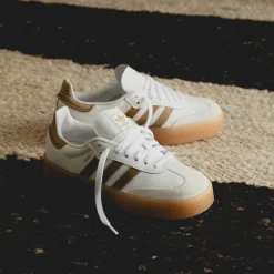 Leder Sneaker|Terrace Casual Sneaker*Adidas Sambae W Footwear White / Off White / Cradboard