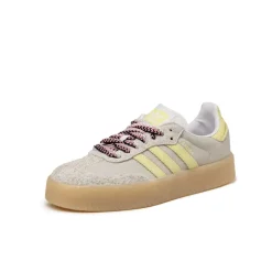 Leder Sneaker|Terrace Casual Sneaker*Adidas Sambae W Footwear White / Grey One / Power Yellow