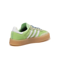 Leder Sneaker|Terrace Casual Sneaker*Adidas Sambae W Semi Green Spark / Footwear White / Wonder Blue