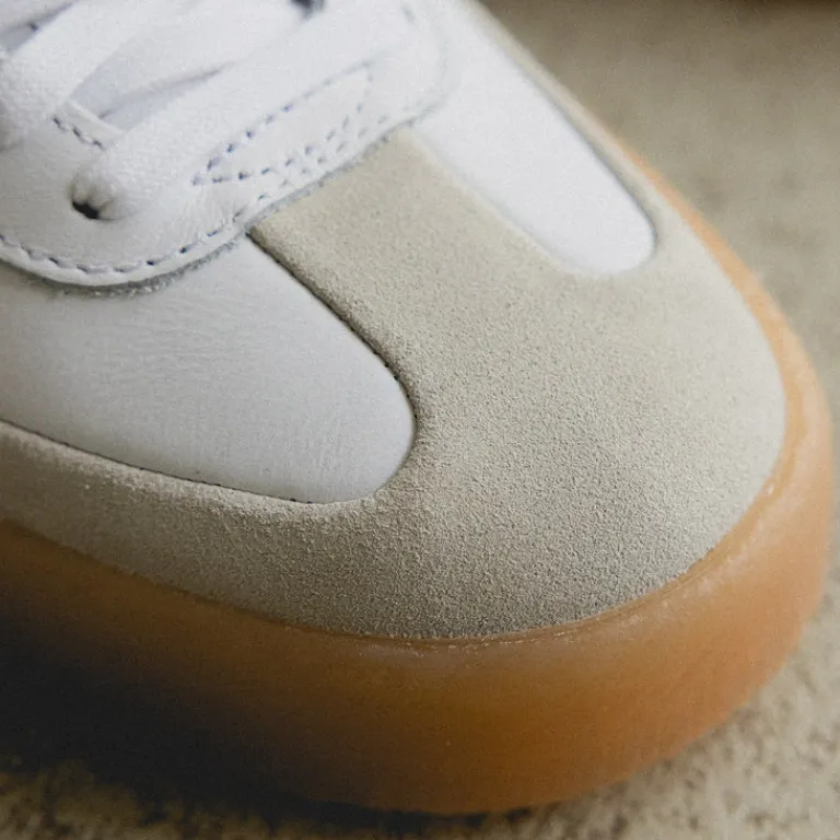 Leder Sneaker|Terrace Casual Sneaker*Adidas Sambae W Footwear White / Silver Metallic / Gum 3