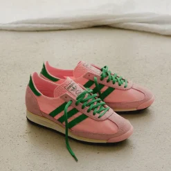 Leder Sneaker|Terrace Casual Sneaker*Adidas SL 72 OG W Glow Pink / Green / Core Black