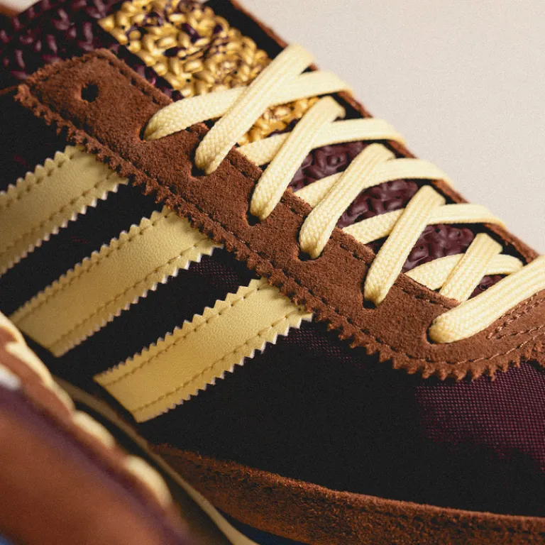 Leder Sneaker|Retro Runner*Adidas SL 72 OG W Maroon / Almost Yellow / Premium Brown