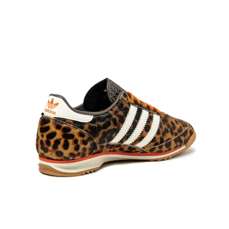 Leder Sneaker|Terrace Casual Sneaker*Adidas SL 72 OG W Dark Brown / Off White / Semi Impact Orange
