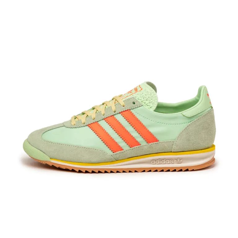 Leder Sneaker|Terrace Casual Sneaker*Adidas SL 72 OG W Semi Green Spark / Solar Orange / Off White