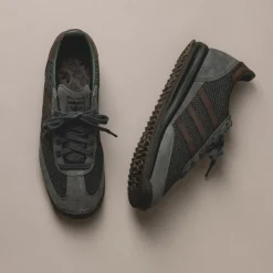 Leder Sneaker|Terrace Casual Sneaker*Adidas SL 72 RS Legend Ivy / Shadow Olive / Gold Metallic