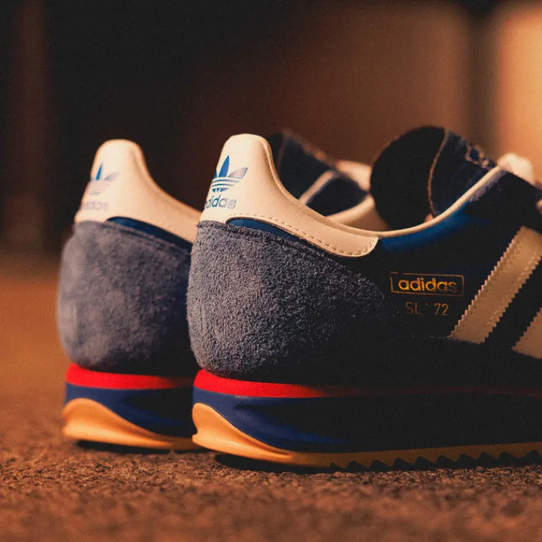Leder Sneaker|Terrace Casual Sneaker*Adidas SL 72 RS Blue / Core White / Beta Scarlett