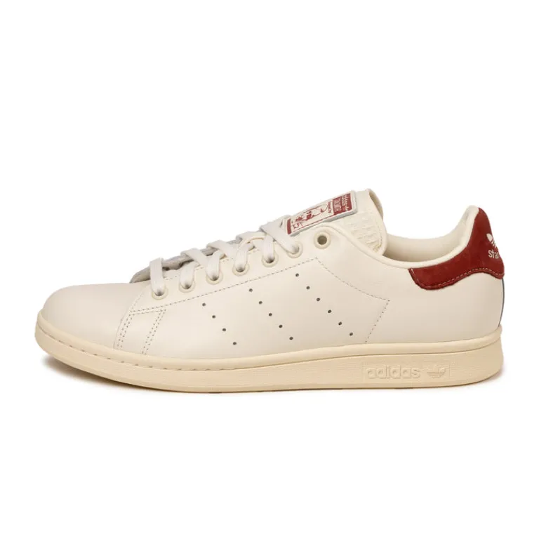Leder Sneaker|Terrace Casual Sneaker*Adidas Stan Smith Off White / Preloved Ruby / Cream White