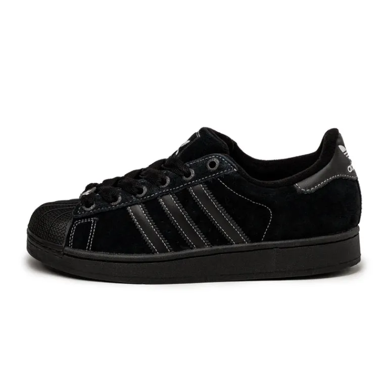 Leder Sneaker*Adidas Superstar II Core Black / Core Black / Footwear White