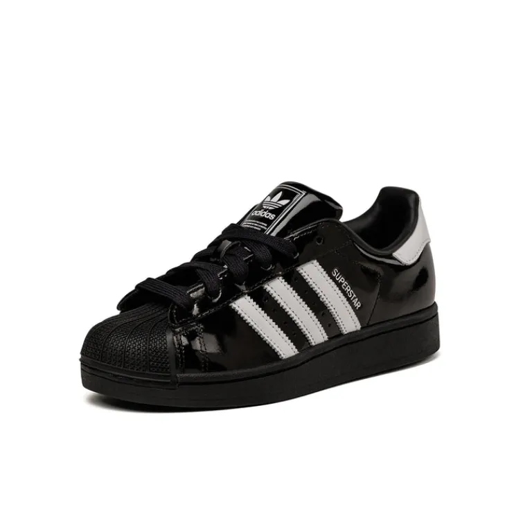 Leder Sneaker*Adidas Superstar II W Core Black / Cloud White / Core Black