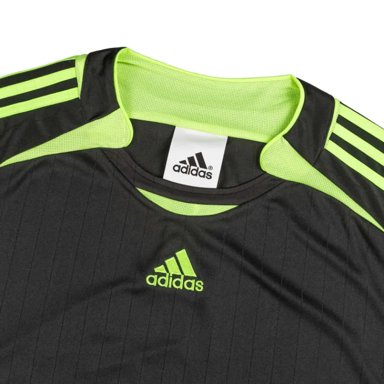 T-Shirts*Adidas Teamgeist Adicolor Long Sleeve Tee Black / Signal Green