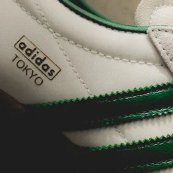 Leder Sneaker|Terrace Casual Sneaker*Adidas Tokyo W Off White / Collegiate Green / Gold Metallic