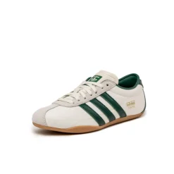 Leder Sneaker|Terrace Casual Sneaker*Adidas Tokyo W Off White / Collegiate Green / Gold Metallic