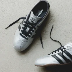 Leder Sneaker|Terrace Casual Sneaker*Adidas Tokyo W Silver Metallic / Core Black / Gum