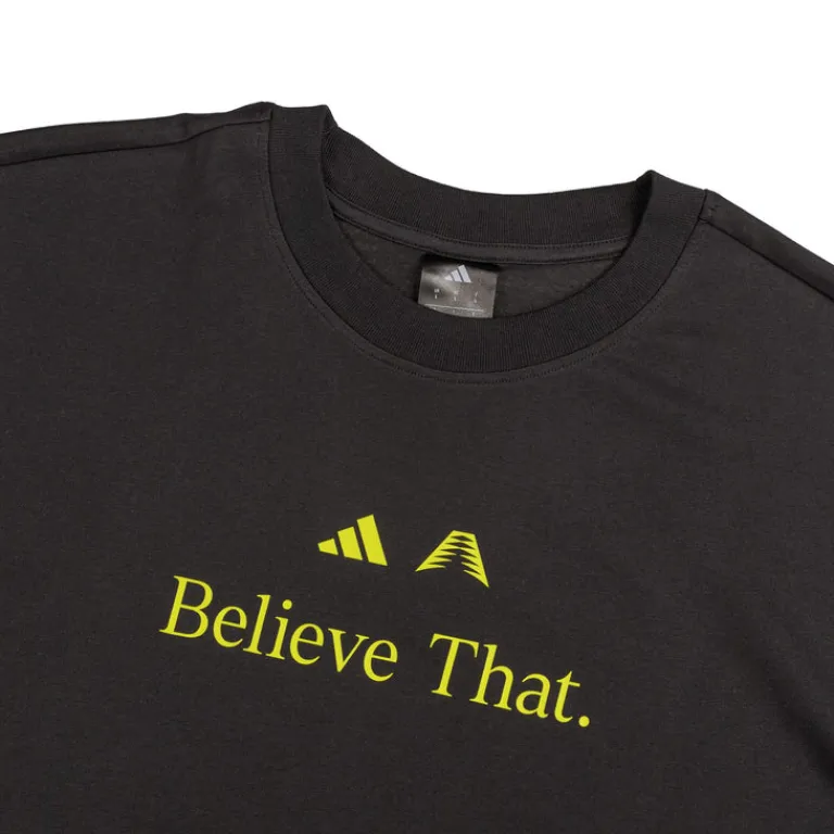 T-Shirts*Adidas x Anthony Edwards Believe That T-Shirt Black / Preloved Lime