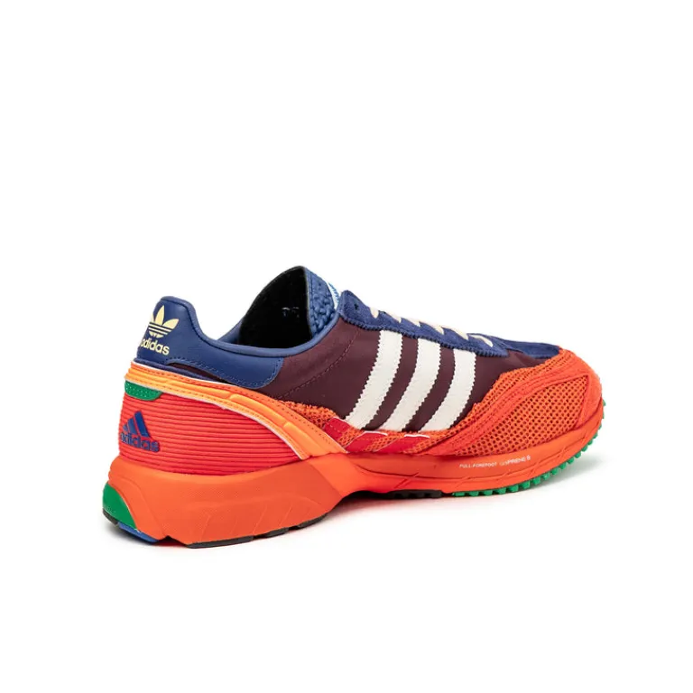 Leder Sneaker*Adidas x Bad Bunny Adizero SL 72 Maroon / Chalk White / Semi Solar Red