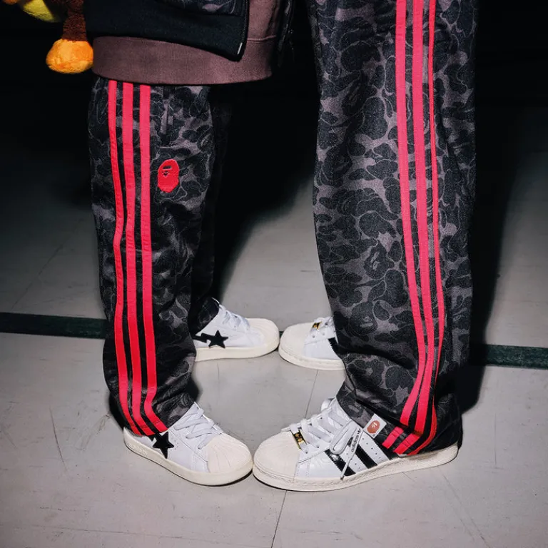 Vegane Sneaker|Weiße Sneaker*Adidas x Bape adifom SSTR 360 Kids Footwear White / Core Black / Off White