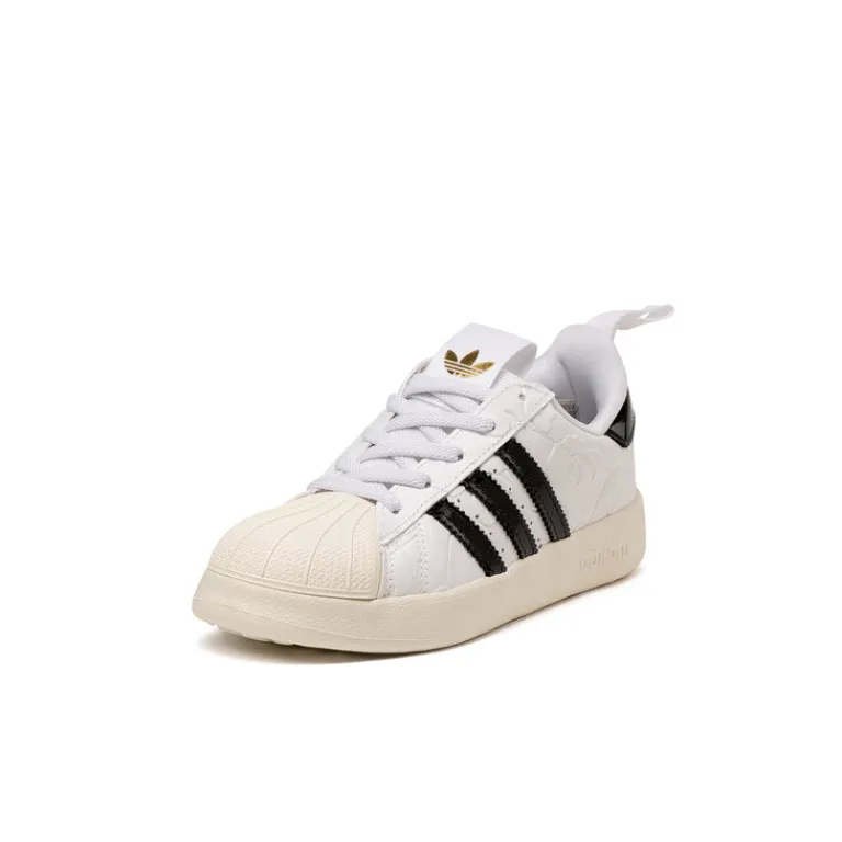 Vegane Sneaker|Weiße Sneaker*Adidas x Bape adifom SSTR 360 Kids Footwear White / Core Black / Off White