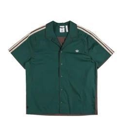 T-Shirts*Adidas x Clot by Edison Chen Bowling Shirt Dark Brown