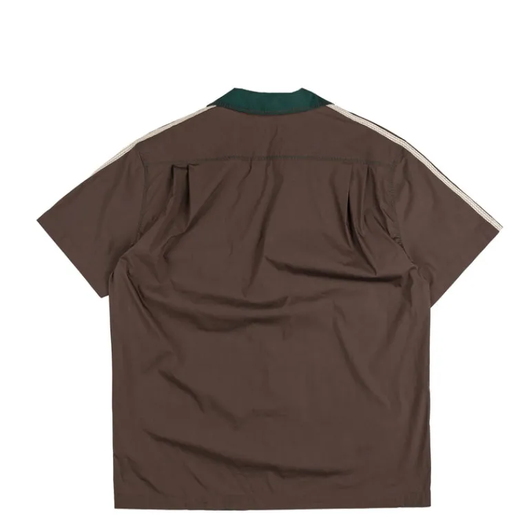 T-Shirts*Adidas x Clot by Edison Chen Bowling Shirt Dark Brown