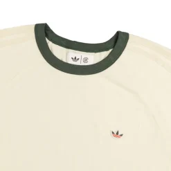 T-Shirts*Adidas x Clot by Edison Chen Rib T-Shirt Cream White / Green Night