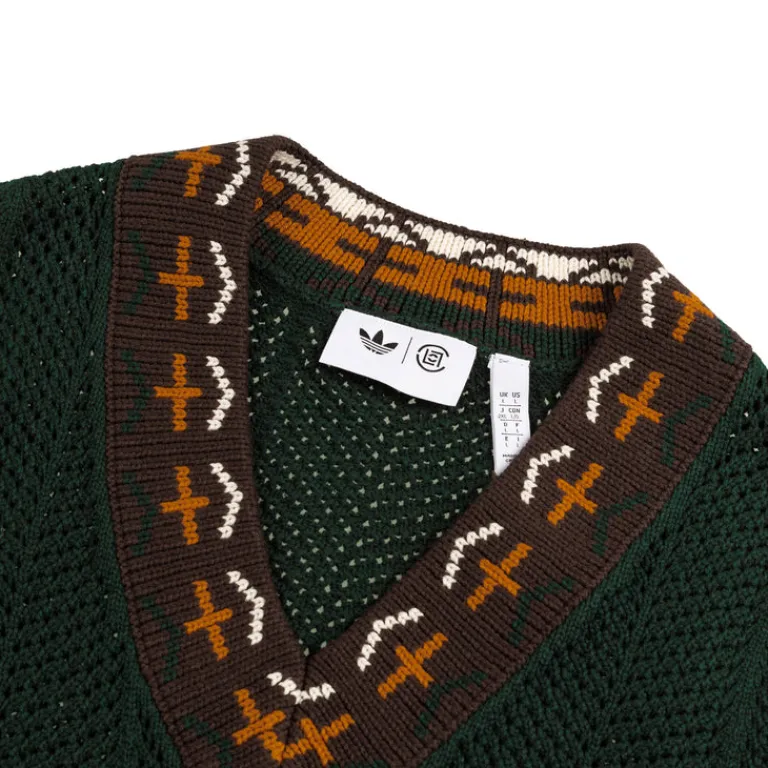 T-Shirts*Adidas x Clot by Edison Chen Crochet Vest Green Night